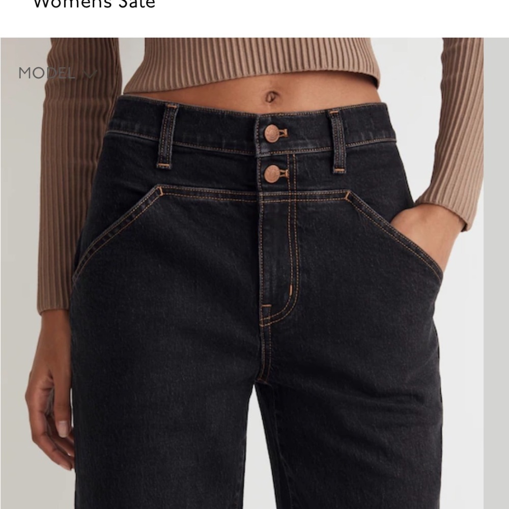 Madewell the perfect vintage High Rise Jeans in Bryers Wash: Yoke edition: 26 - Picture 2 of 6